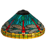 Meyda Lighting 10294 16" Wide Tiffany Dragonfly Lamp Shade