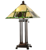 Meyda Lighting 103380 25"H Pinecone Ridge Table Lamp