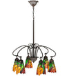 Meyda Lighting 104887 26" Wide Iris 6 Light Chandelier