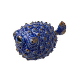 Sagebrook Home 10574 8" Blue Ceramic Puffer Fish