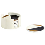 Cyan Design 10653 Brass/Resin/Wood Modametric Coasters