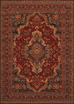 Couristan Old World Classic Kerman Medallion 9'10" X 13'9" Rectangular Indoor Traditional Rug