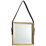 Cyan Design 10713 Iron/Mirroed Glass/Leather Square Venster Mirror