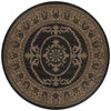 Couristan Recife Antique Medallion 7'6" X 7'6" Round Indoor/Outdoor  Transitional Rug