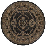 Couristan Recife Antique Medallion 7'6" X 7'6" Round Indoor/Outdoor  Transitional Rug