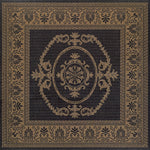 Couristan Recife Antique Medallion 7'6" X 7'6" Square Indoor/Outdoor  Transitional Rug