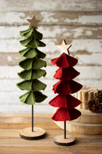 Kalalou CHB2240 Felt Christmas Trees Set of 2