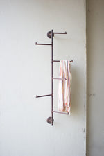 Kalalou CLA1043 Rustic Wall Swivel Coat Rack