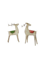 Kalalou CZG1390 Set Of Two Metal Reindeer