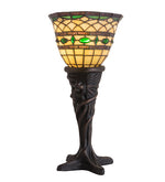 Meyda Lighting 108936 14"H Tiffany Roman Mini Table Lamp