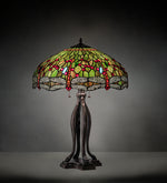 Meyda Lighting 109607 30" High Tiffany Hanginghead Dragonfly Table Lamp