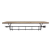 Sagebrook Home Wood Shelf W/ Black Arrow Hooks