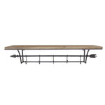 Sagebrook Home Wood Shelf W/ Black Arrow Hooks