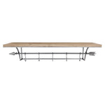 Sagebrook Home Wood Shelf W/ Silver Arrow Hooks