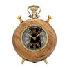 Sagebrook Home 17200-01 Wood, 10" Antique Table Clock, Brown