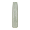 Sagebrook Home 18627-07 Ceramic, 24" Etched Lines Cylinder Vase, Cucumber