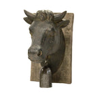 Sagebrook Home Cow Head With Bell Wall Decor