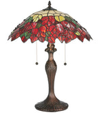 Meyda Lighting 112628 22"H Poinsettia Table Lamp