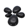 Sagebrook Home Set of 5 Ceramic Stones, Black