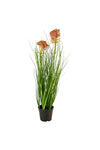 Kalalou CYF1286 Artificial Potted Onion Grass With Two Flowers