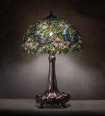Meyda Lighting 115262 31" High Trillium & Violet Table Lamp
