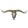 Sagebrook Home Silver/Gold Longhorn Skull