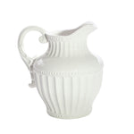 Sagebrook Home White Ceramic Pitcher 11.5``