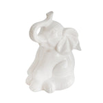 Sagebrook Home Ceramic Angel Elephant Figurine, White