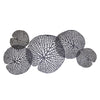 Sagebrook Home 11709 39" Black Metal Lotus Leafwall Decor