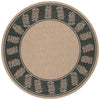 Couristan Recife Tropics 7'6" X 7'6" Round Indoor/Outdoor  Transitional Rug