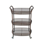 Sagebrook Home Ec, 3-Tier Metal Basket Bar Cart