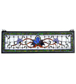 Meyda Lighting 119445 33"W X 10"H Fairytale Transom Stained Glass Window Panel