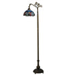 Meyda Lighting 119648 60.5"H Tiffany Hanginghead Dragonfly Bridge Arm Floor Lamp