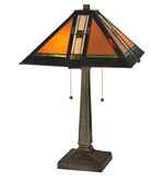 Meyda Lighting 119654 22"H Montana Mission Table Lamp