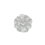 Sagebrook Home White/Gold Wall Flower 10``