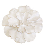 Sagebrook Home White/Gold Wall Flower15.5``
