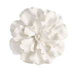 Sagebrook Home White/Gold Wall Flower 20``