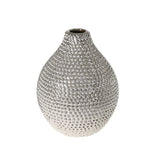 Sagebrook Home 12068-06 12" Ec, Silver Spiked Ceramic Vase