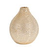 Sagebrook Home 12068-22 12" Ec, Champagne Spiked Ceramic Vase