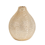 Sagebrook Home 12068-22 12" Ec, Champagne Spiked Ceramic Vase