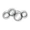Sagebrook Home Looped Black 4 Circle Mirrors, Wb