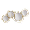 Sagebrook Home 12111 19.5" Looped Gold 4 Circle Mirrors, Wb