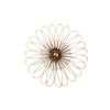 Sagebrook Home 12132-03 16" Gold Metal Daisy Wall Flower Wb
