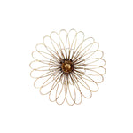 Sagebrook Home 12132-03 16" Gold Metal Daisy Wall Flower Wb