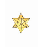 Meyda Lighting 12133 12"W Moravian Star Beige Iridescent Pendant