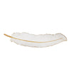 Sagebrook Home White/Gold Wall Feather 30.75``