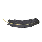 Sagebrook Home Black/Gold Wall Feather 30.75``