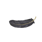 Sagebrook Home 12160-04 23.5" Black/Gold Wall Feather