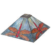 Meyda Lighting 12203 13" Square Prairie Dragonfly Lamp Shade