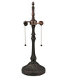 Meyda Lighting 157109 24"H Ribbed Mahogany Bronze 2 LT Table Lamp Base